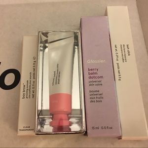 NWT🍒GLOSSIER-Lash Slick,BoyBrow, CloudPaint &Balm